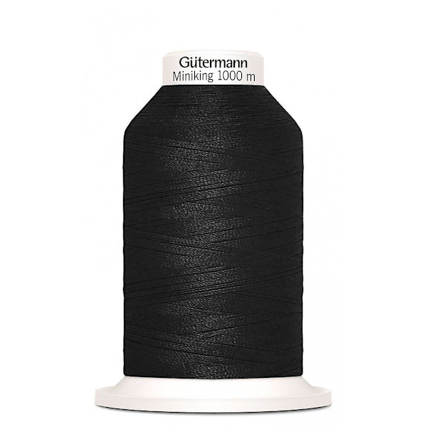 Gutermann Miniking Overlocker Tråd 1000m  000 Svart - styck