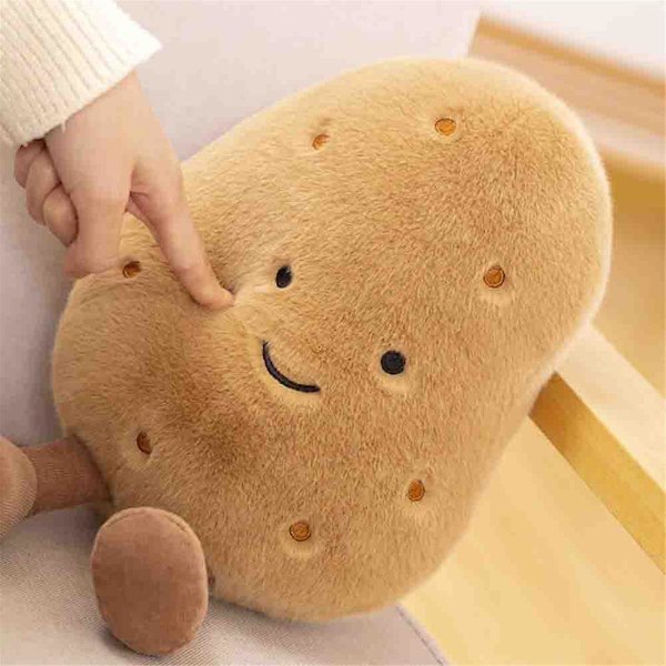 Stor Kartoffel Fyldt Legetøj - Kawaii Kartoffel Plys - Plysset og Blød Mad Pude Legetøj - Sød Plushie Legetøj Gave A