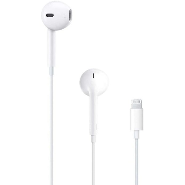 Apple med Lightning-stik - Hvid