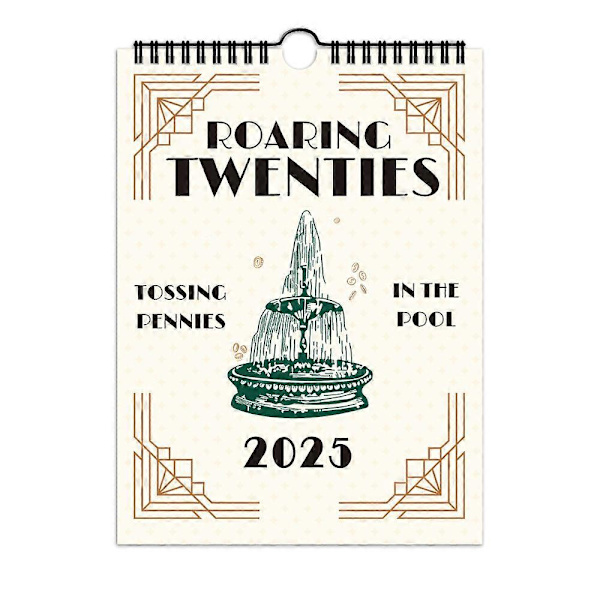 2025 Taylor Swift -lyriikka seinäkalenteri, Roaring Twenties -laulajan tähti -lyriikka -musiikki -riipuskalenteri -kuukausittainen suunnittelija -päivittäinen järjestäjä -lahjat