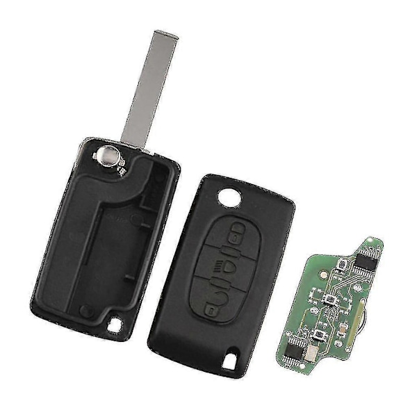 Bil Fjärrnyckel 433mhz Id46 Chip Pcf7941 Hu83 Blad För Citroen C3 C2 C5