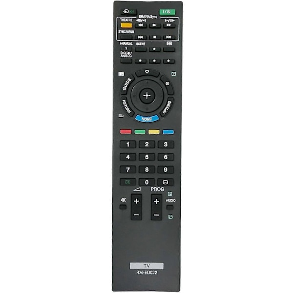 Fjärrkontroll RM-ED022 Ersatt för Sony LCD Bravia TV RMED022 KDL-22BX200 KDL-22BX200/W KDL-22EX302 KDL-26EX302 KDL-32BX300 KDL-32BX300U2 KDL-32BX301