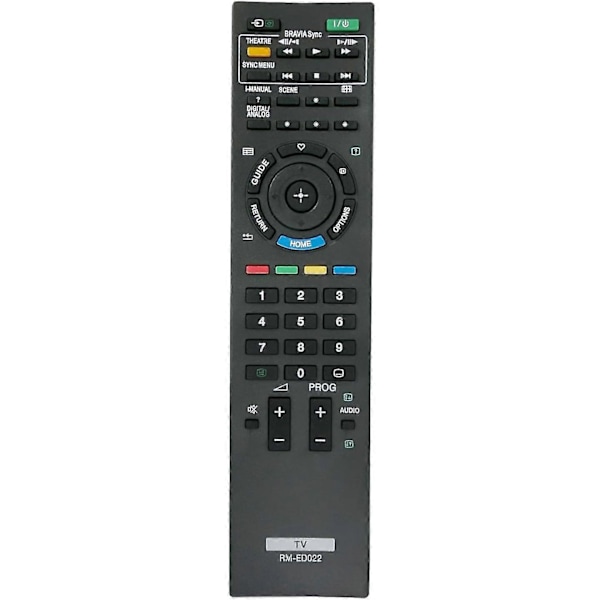 Rm-ed022 Remote Control Replaced By Sony Lcd Bravia Tv Rmed022 Kdl-22bx200 Kdl-22bx200/w Kdl-22ex302 Kdl-26ex302 Kdl-32bx300 Kdl-32bx300u2 Kdl-32bx301