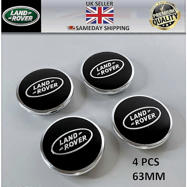 4 X Land Rover Keskikupit Musta Range Rover Sport Evoque Velar Discovery 63mm a