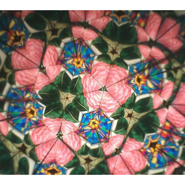 Klassinen Tin Kaleidoskooppi, Käsintehty Todellinen Näkymä Kaleidoskooppi Leikki Klassinen Nostalginen Leikki Lapsille (1 kpl, Pinkki)