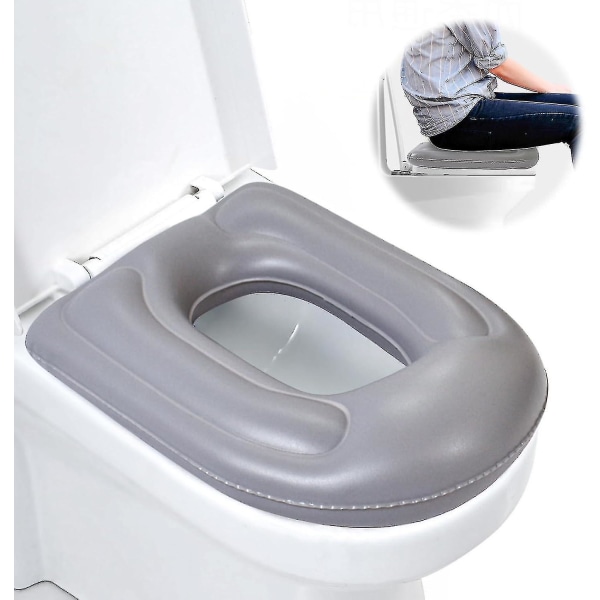 Inflatable Toilet Seat Cushion With Suction Cups,height Adjustable Inflatable Toilet Seat For Adults,seniors,elderly, Disabled,tailbone Pain Relief