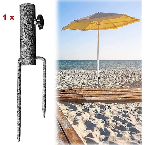 Jordankare för Parasoll Paraply Strandparasoll Sandankare Parasollstake Järn Parasollfot Parasolltillbehör Balkongfäste för Parasollstänger