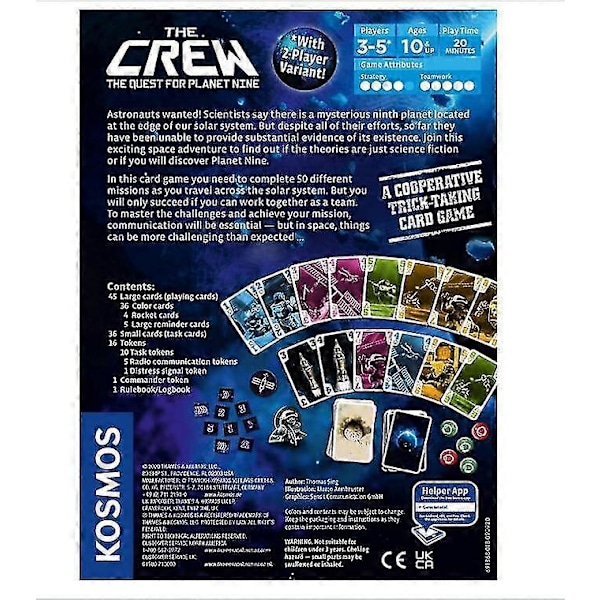 engelskt brädspel The Crew - Quest for Planet Nine astronaut party card