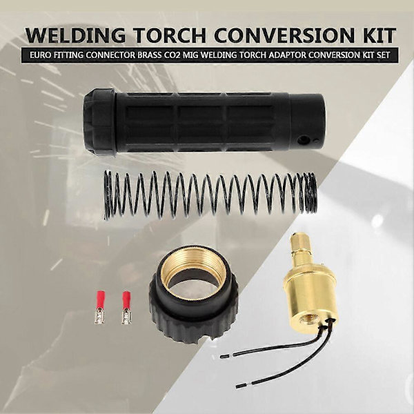 Euro Fitting Connector Messing Mig Svejsbrænder Adapter Til CO2 Mig Svejsbrænder