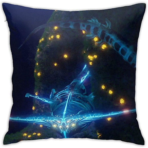 Subnautica - Ghost Leviathan Kudde Överkast Kuddfodral Dekorativt Kuddfodral För Soffa Sovrum 18\"x18\"