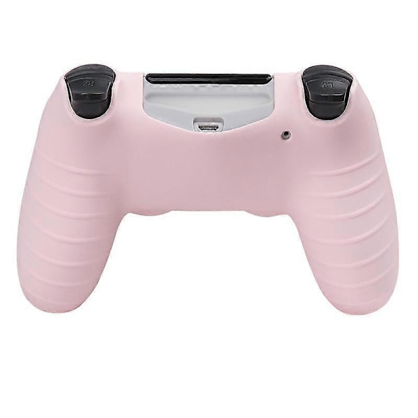 Rosa Mjukt Silikonskyddsfodral för PS4-handkontroll, Spelkonsolfodral, Videospelsaccessoarer för PS4 Joystick-fodral