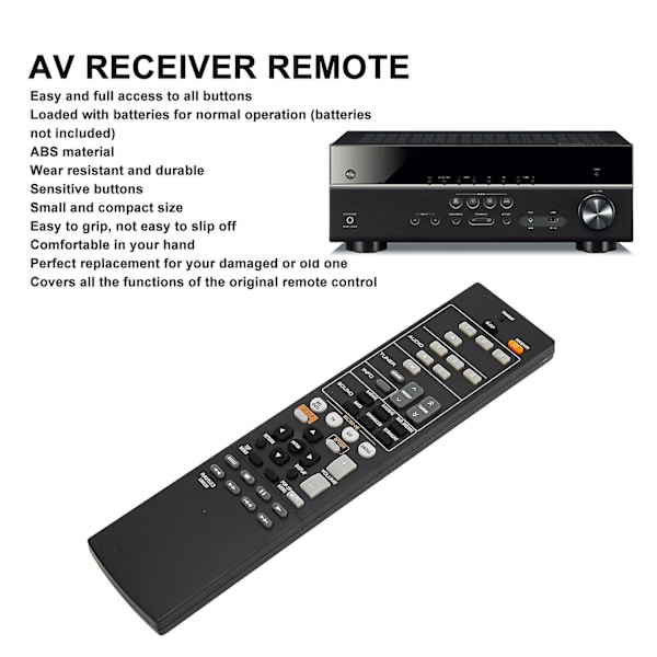 RAV523 ZJ66520 Fjärrkontroll för AV-receiver för RX V571 HTR 3065 HTR 3066 HTR 2067 RX V377 HTR2067 YHT1810 RX V377b