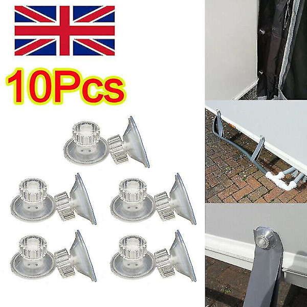 10 st sugkopp för husvagn husbil hög grepp markis sugkopp fixeringsplattor G Banmo