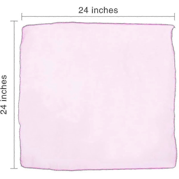 20 Stycken Danssjalar Jongleringssjalar Magiska Sjalar Rytmbandssjalar, Flerfärgade, Fyrkantiga, 60 x 60 cm Bästa Presenten
