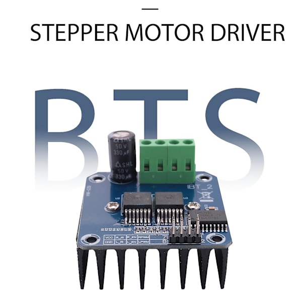 2 kpl Bts7960 43a Kaksois DC-askelmoottorin ohjain H-silta PWM Suuritehoinen moduuli Yhteensopiva Ar-d Guanguanin kanssa