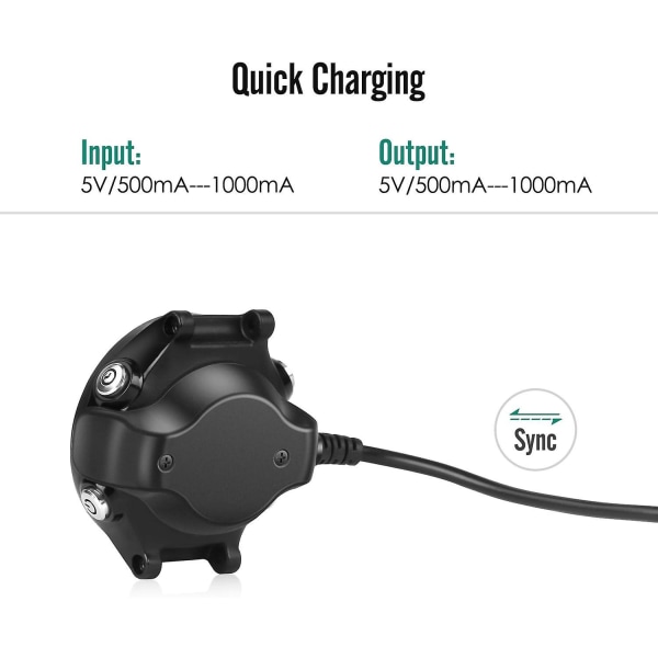 TWYGV Ladedock Kompatibel med Garmin Forerunner 620, USB Data Synkronisering Lade Stativ med 1M Ladekabel for Forerunner 620 Smartklokke, Svart