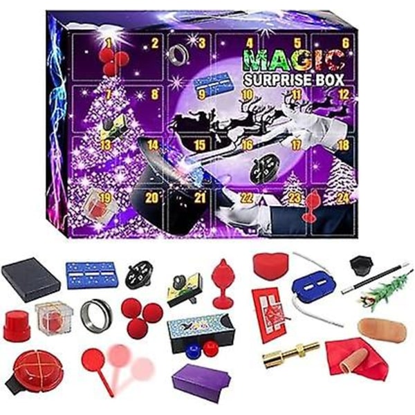 2023 Magic Props Christmas Advent Calendar For Kids - Cool Boy Advent Calendars With 24 Kids Surprise Magic Tricks For Christmas Countdown Gift