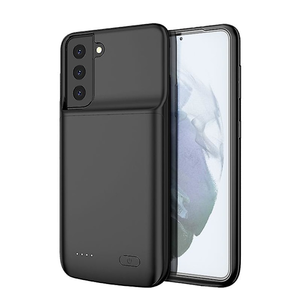 6000mAh Laddningsbart Utökat Batteriladdningsfodral för Samsung Galaxy S21+ med TPU-ram