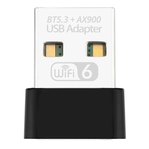 900 Mbps WiFi 6 USB-sovitin Bluetooth 5.3 AX900 USB-tikku Langaton verkkokortti Kaksoiskaistainen 2,4/5G Ilmainen ohjain PC:lle