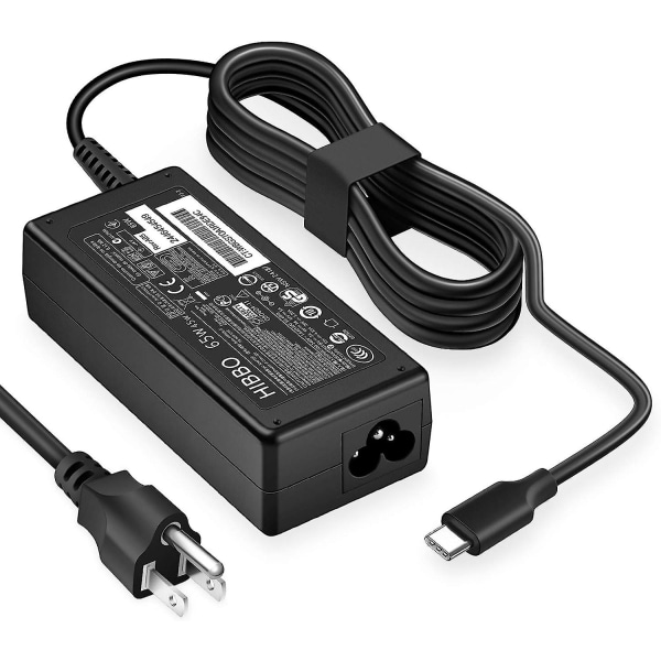 Laddare för HP Laptop 65W 45W USB-C Snabbström Adapter