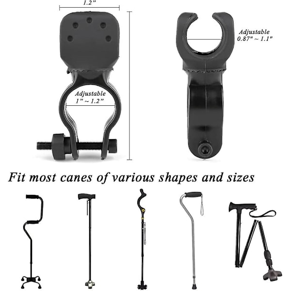 Käpphållare för Drive Rollator, Walker, Rullstol - Universal Kryckor Stick