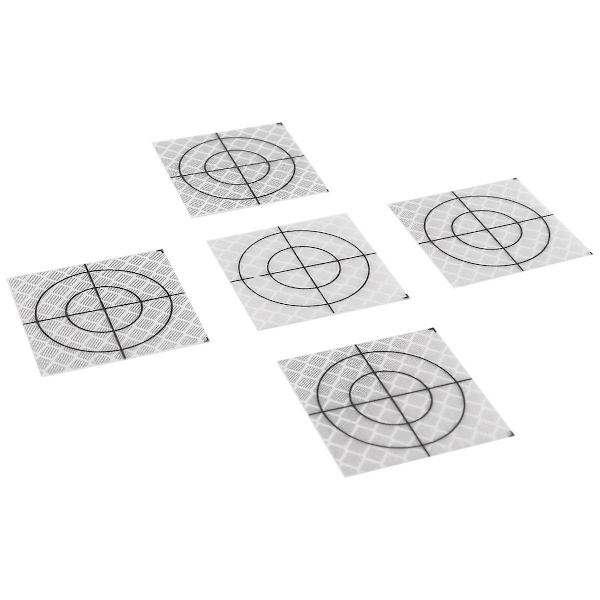 100 stk Prismemålingsreflektorark Refleksbånd Mål Totalstasjon Tunnelmåling 40x40mm