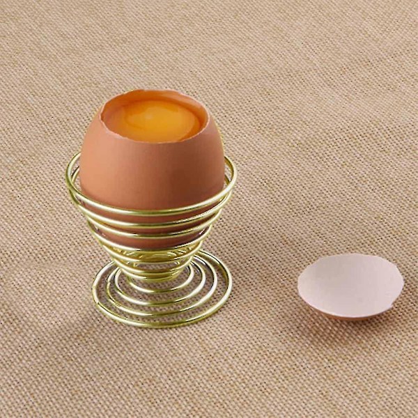 Eggkoppsett med 4, Eggkopper, Eggkoppholder i rustfritt stål