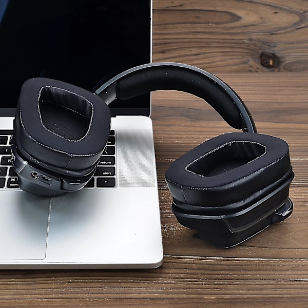 Ersättnings-kylgel-öronkuddar för Logitech G633 G933 G935-hörlurar-sy