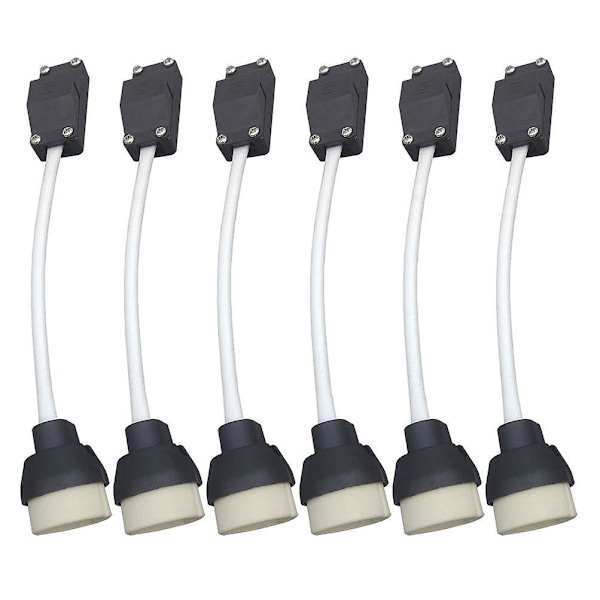 GU10 Lamphållare, Glödlampssockelkontakt, Adapter för LED och Halogen, Keramisk Bas och Terminalblock