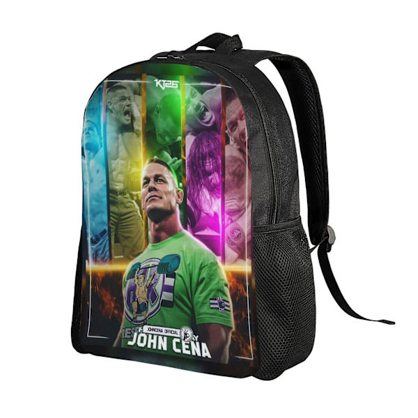 c1313 WWE John Cena Rygsæk Skoletaske Børnerygsæk Rygsække, Letvægts Stor Rygsæk Kapacitet Arbejde Rejse Casual Skuldertaske, Skole Ryg