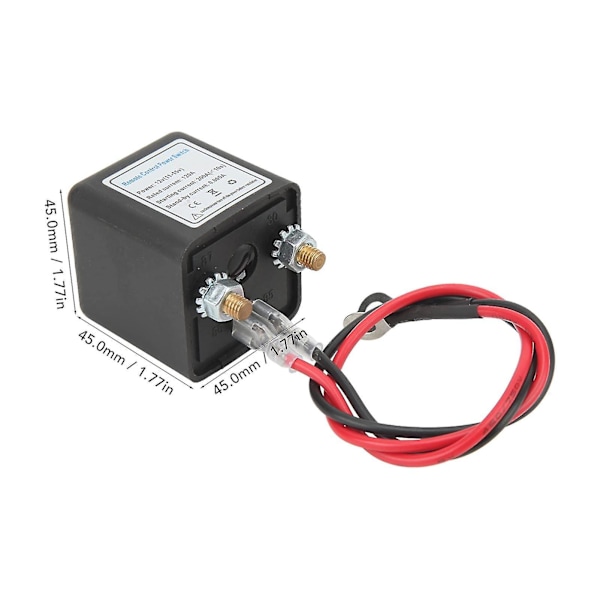Fjernbetjent Batteri Afbryderkontakt, DC 12V Bil Kill Switch, Tyverisikring, Hovedafbryder Med Fjernbetjening Kobberterminal Til Bil (12v120a)