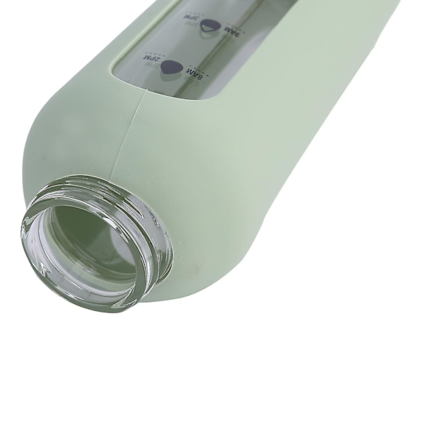 Glas Vandflaske Med Strå Og Håndtag Låg Vandflasker Med Tider Til At Drikke Og Strå 700ml