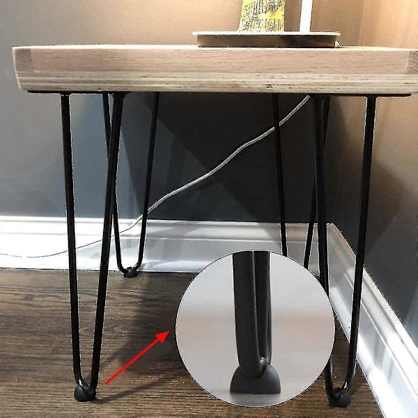 10 st Hårfäste Ben Skyddsskydd Metall Kaffebord Ben Skydd För 10-12mm Hårfäste Bordben DIY Fu