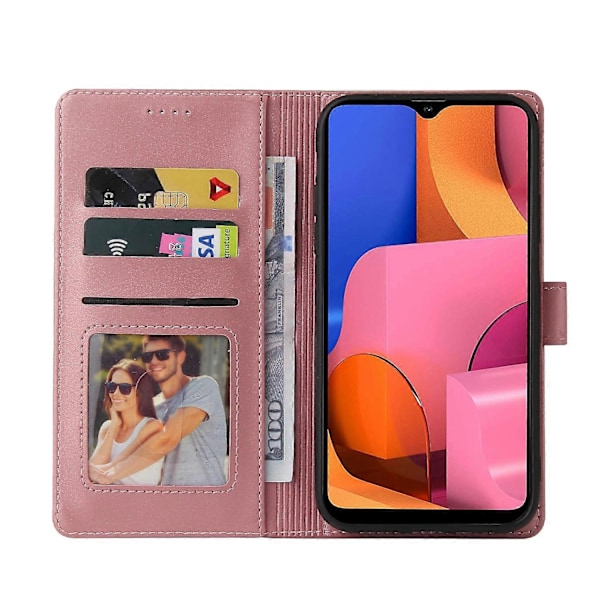 Til Samsung Galaxy A20s GQUTROBE Hudfølelse Magnetisk Læder Telefon Cover