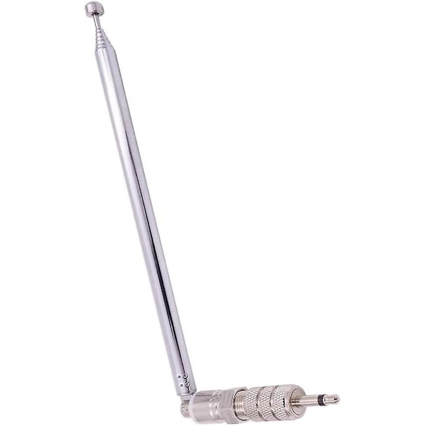 Fm Teleskopisk Antenne Kit 75 Ohm Ubalansert F-kontakt Dab Radio Erstatningsantenne For Tv Am Fm Radio Stereo Mottaker (30\")
