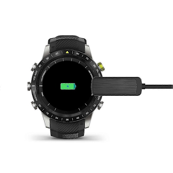 For Garmin MARQ Athlete/Adventurer/Captain/Golfer/Aviator Ladeklips USB-lader med Datafunksjon