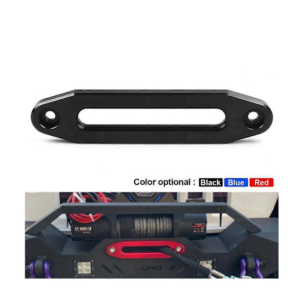 10 Tommer 12000 Træktov Guide Hawse Aluminium Fairlead til Offroad 4WD Træktov Sølv Træktov Guide Wire