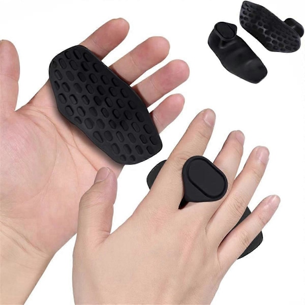Anti-Slip Træningsgreb Ergonomiske Gummi Håndbeskyttelseshandsker til Vægtløftning, Pull-Ups, Gym Tr