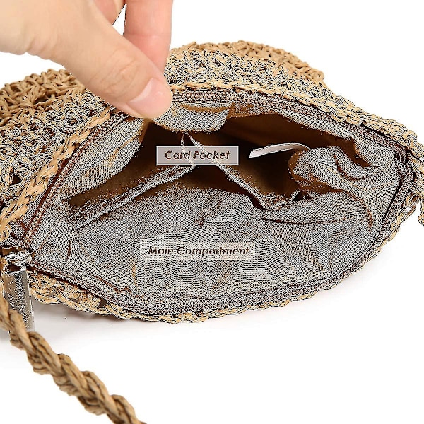 Halmväsk, Crossbody, Strandväska, Dammode, Halmkoppling, Kuvertväska, Sommar