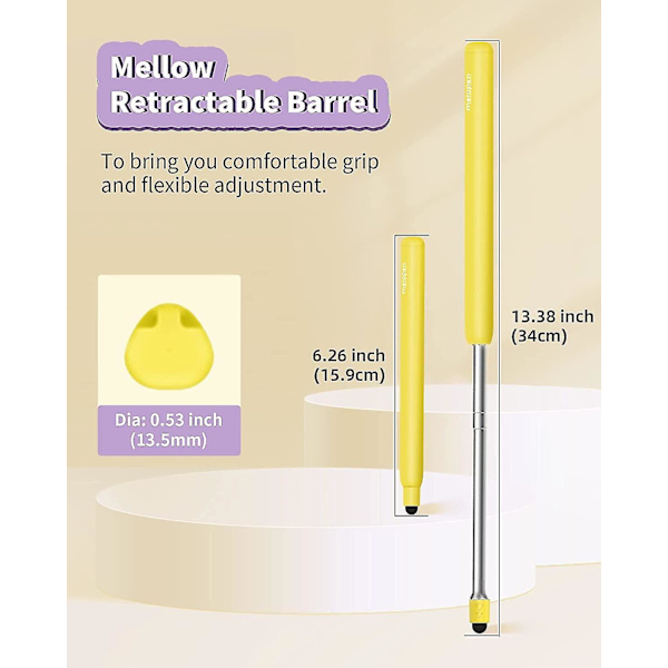 Metapen X1 Retrakterbar Pekstift för Pekskärmar, Hög Precision Harmlös Pekstift & Stylus