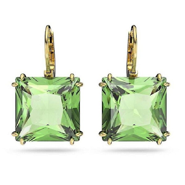 Schijia høj version af tre-farvet firkantet diamantkrystal Bella øreringe kvindelige Swarovski elementer slik øreringe kvinder