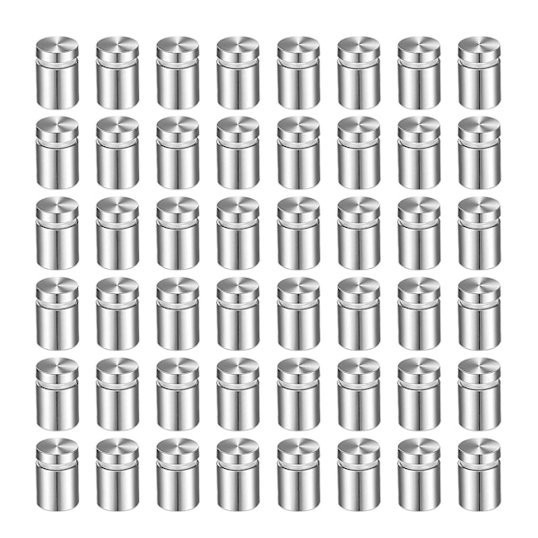 100-pack skyltskruvar i rostfritt stål för väggmontering av skyltar i glas och akryl (1/2 x 1 tum)