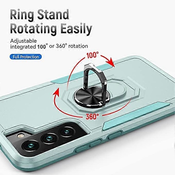 SamSung Galaxy S21FE mobilskal, militärklassat stötsäkert skydd, klarat 15 fots falltest, skyddsskal med magnetiskt stöd och bilfäste