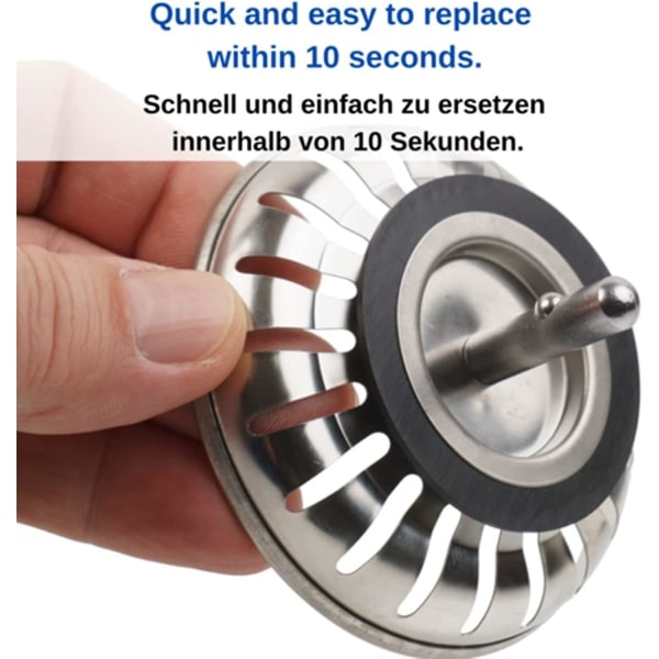 O-Ring Tætning Gummi, 5 stk. Badekarprop Tætninger, Køkkenvask Bassin Snap Gummi Tætningsskive kompatibel Franke Kurv Si Plugs kompatibel 82 83Mm(GET