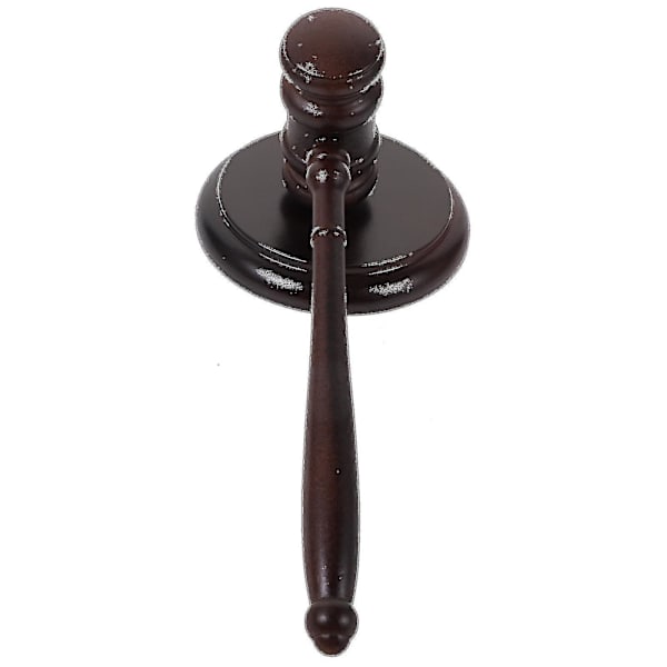 Tuomarin nuija puinen nuija Tuomarin nuija Opetustyökalu Pounding Mallet With Base X