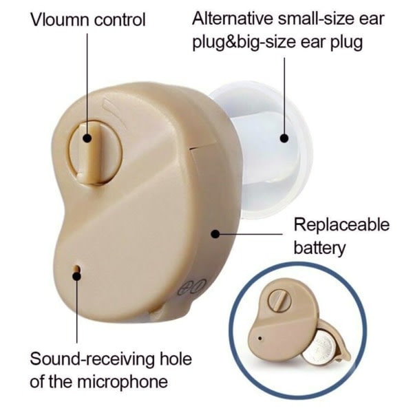 Beste lyd høreapparater små i øret lydforsterker