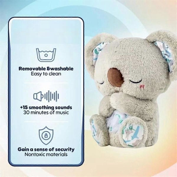 Rolig Odder Angst Odder Søvn Odder Angstlindring Koala the Relief Koala Åndedræts Plys To