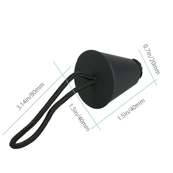 4x Universelle Kajakk Skupper Pluggsett Silikon Kano Avløpshull Stopper Bung