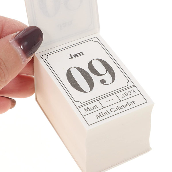 Miniatyr Skrivbords kalender 2023 Daglig Kalender Lätt Att Riv Av Mini Skrivbords Stativ Kalender Dekoration För Hem Kontor Skolmaterial Grön