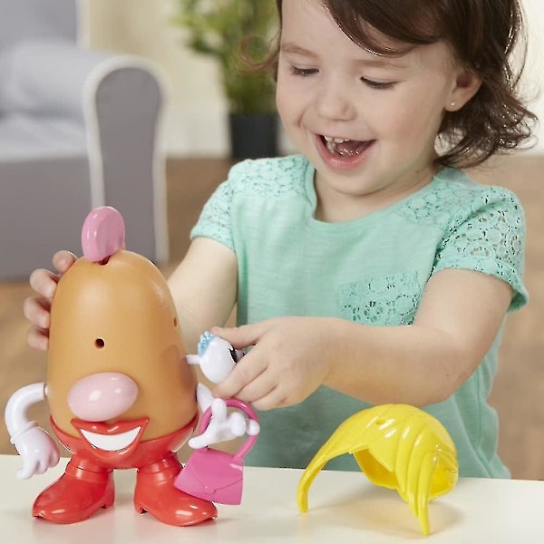 Lady Potato Head Klassisk leketøy, for barn fra 2 år og oppover, inkluderer 12 deler og stykker for å lage morsomme ansikter